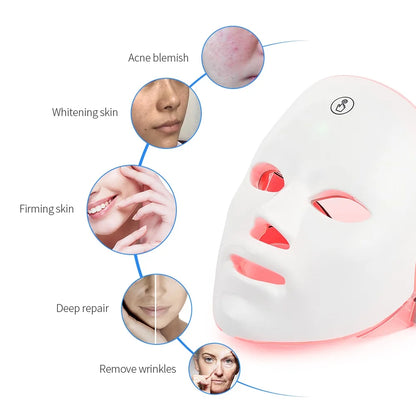Masque facial led beauté