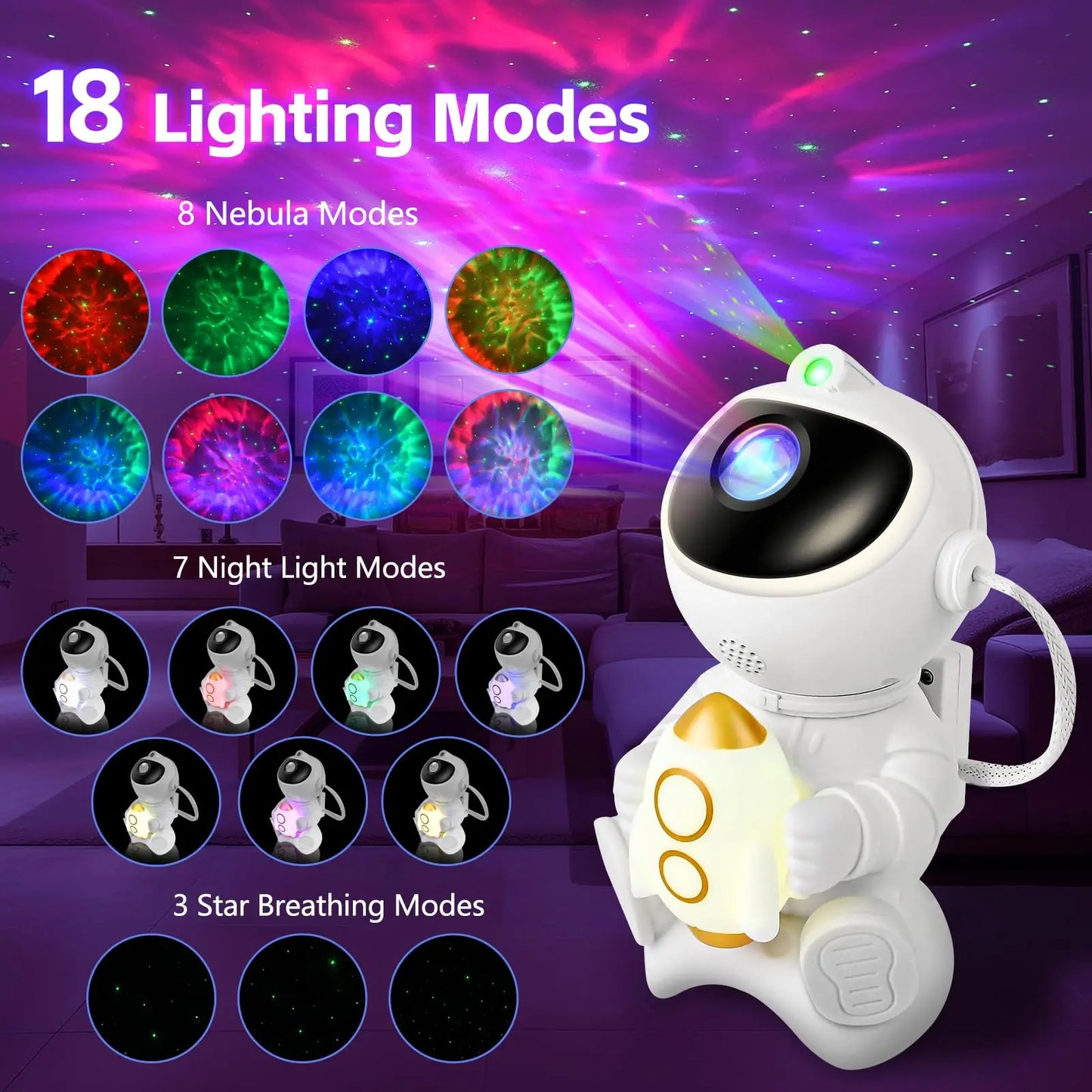 Astronaut LED étoile projecteur