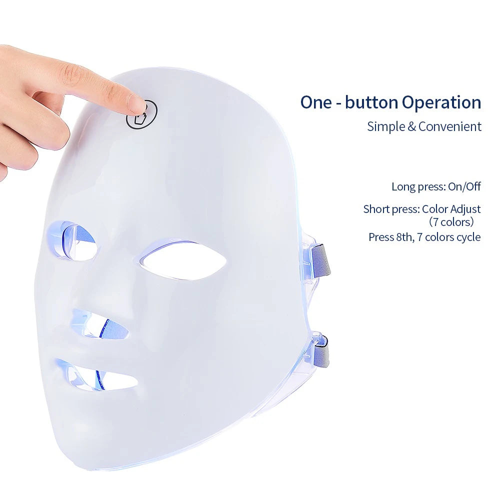 Masque facial led beauté